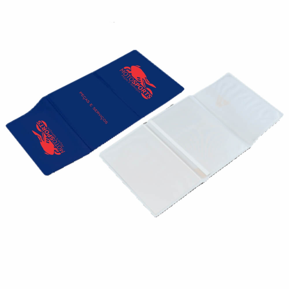 PORTA DOCUMENTOS TRIPLO AZUL