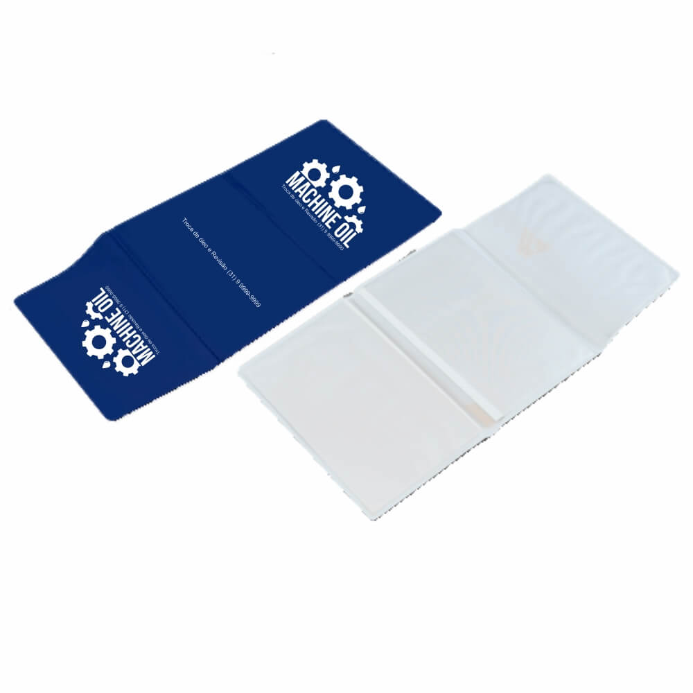 PORTA DOCUMENTOS TRIPLO AZUL
