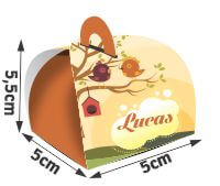PRODUTOS PARA FESTA CAIXA PARA BOMBOM COUCHÊ 300G SEM LAMINAÇÃO E SEM VERNIZ - 4X0 - 25unid - CXBB125C