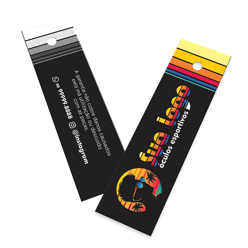 TAGS TAGS ESPECIAIS COUCHÊ 300G SEM LAMINAÇÃO E SEM VERNIZ SEM VERNIZ 91X25MM - 4X1 - 50unid - TD94125C1