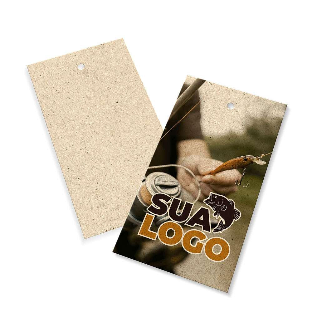 TAGS TAGS PADRÃO FURO RECICLATO 240G SEM LAMINAÇÃO E SEM VERNIZ SEM VERNIZ 91X51MM - 4X0 - 250unid - TDR50250C