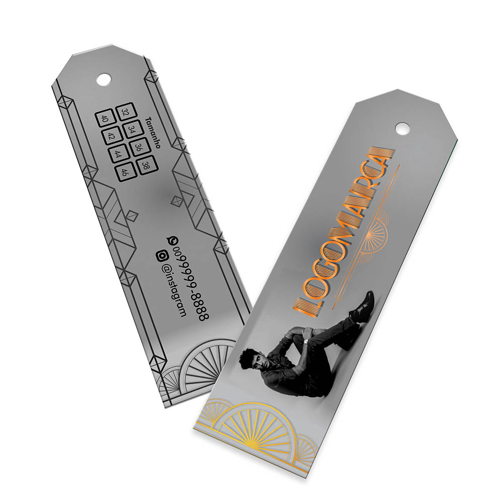 TAGS TAGS ESPECIAIS COUCHÊ 300G SEM LAMINAÇÃO E SEM VERNIZ SEM VERNIZ 91X25MM - 4X1 - 100unid - TD94150C1