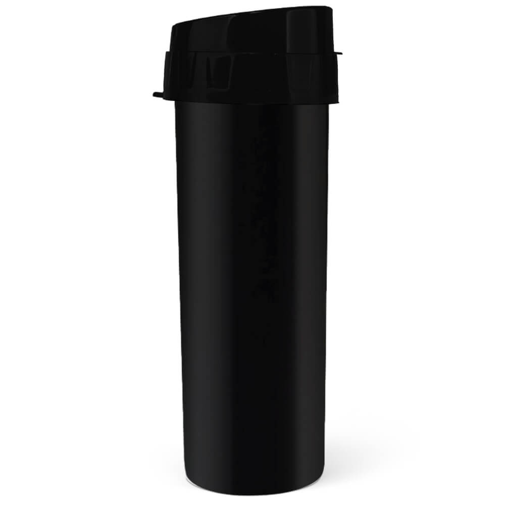 PRODUTOS SEM PERSONALIZAÇÃO GARRAFAS E SQUEEZES SQUEEZE DE PP MODELO ACQUA BIO 480ML TRANSLÚCIDO PRETO