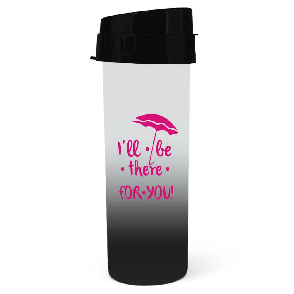 GARRAFAS E SQUEEZES SQUEEZE DE PP MODELO ACQUA BIO 480ML DEGRADÊ PRETO