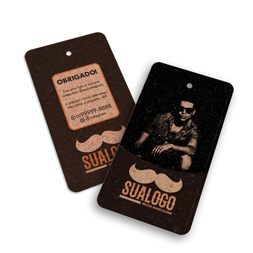 TAGS TAGS ESPECIAIS KRAFT 250G SEM LAMINAÇÃO E SEM VERNIZ SEM VERNIZ 91X51MM