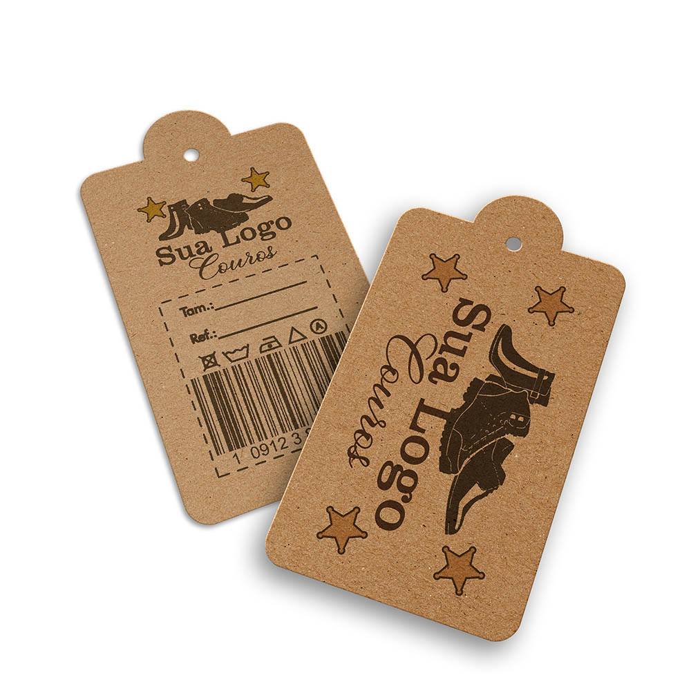TAGS TAGS ESPECIAIS KRAFT 250G SEM LAMINAÇÃO E SEM VERNIZ SEM VERNIZ 91X51MM