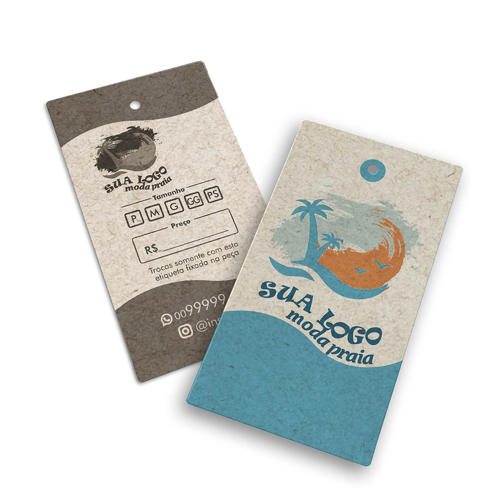 TAGS TAGS PADRÃO FURO RECICLATO 240G SEM LAMINAÇÃO E SEM VERNIZ SEM VERNIZ 91X51MM - 4X1 - 5000unid - TDR55000C