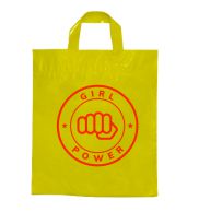SACOLAS E SACOS SACOLAS PERSONALIZADAS PLÁSTICAS ALÇA FITA 300X450MM AMARELA