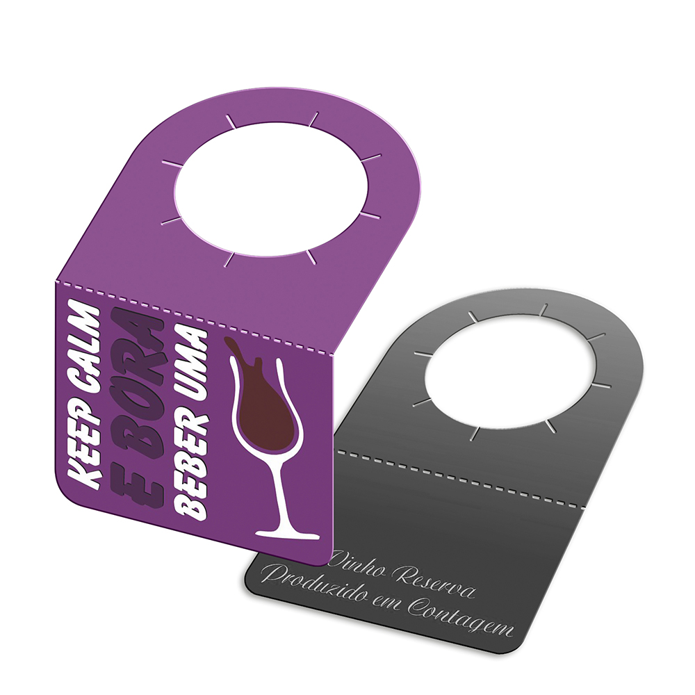 TAGS TAGS PARA GARRAFA COUCHÊ 250G SEM LAMINAÇÃO E SEM VERNIZ SEM VERNIZ 91X102MM