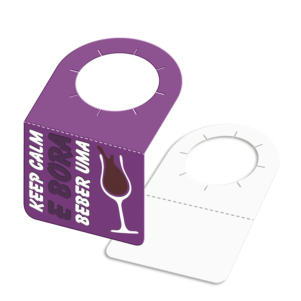 TAGS TAGS PARA GARRAFA COUCHÊ 250G SEM LAMINAÇÃO E SEM VERNIZ SEM VERNIZ 91X102MM