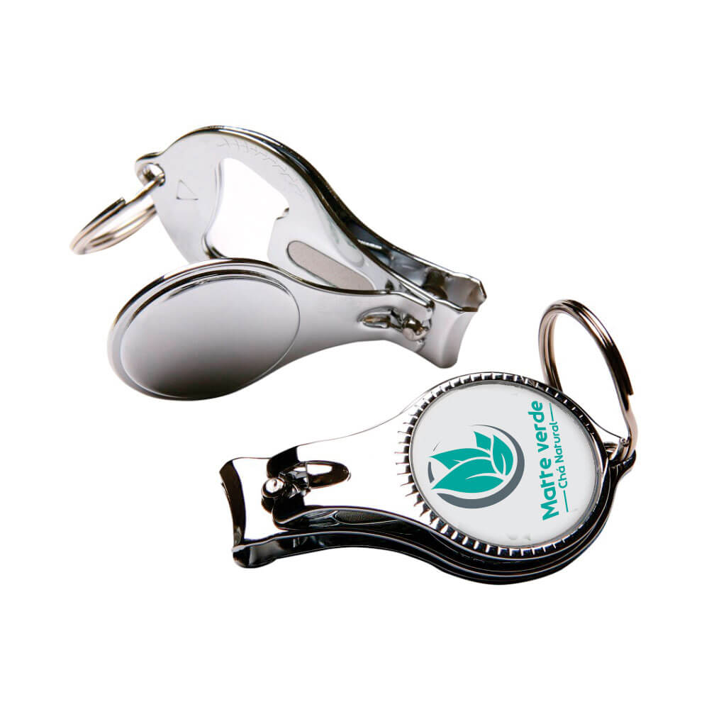 ABRIDORES E CHAVEIROS CHAVEIRO RESINADO METAL CORTADOR DE UNHA