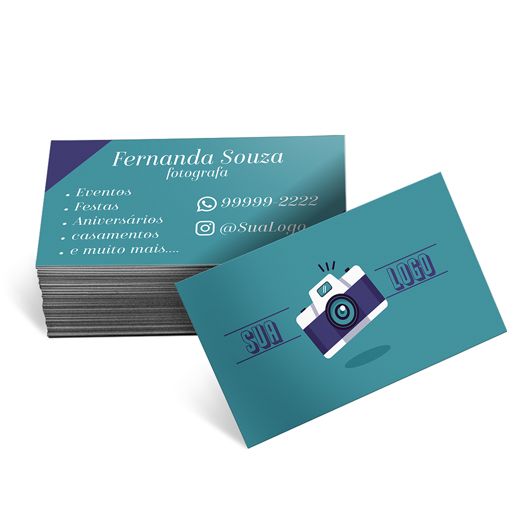 CARTÕES DE VISITA EUROPEU COUCHÊ 300G LAMINAÇÃO SOFT TOUCH LAM SOFT TOUCH FRENTE E VERSO