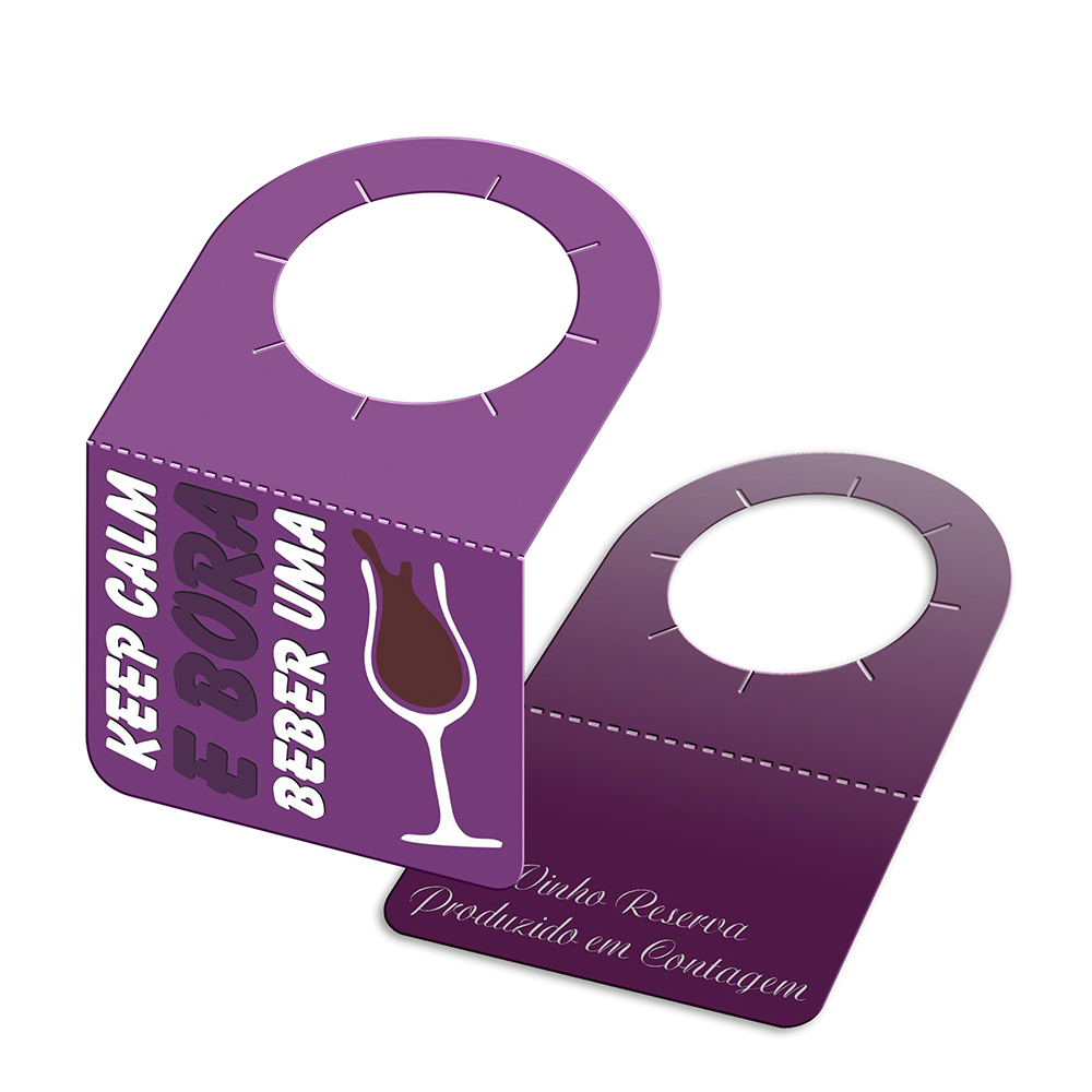 TAGS TAGS PARA GARRAFA COUCHÊ 250G SEM LAMINAÇÃO E SEM VERNIZ SEM VERNIZ 91X102MM