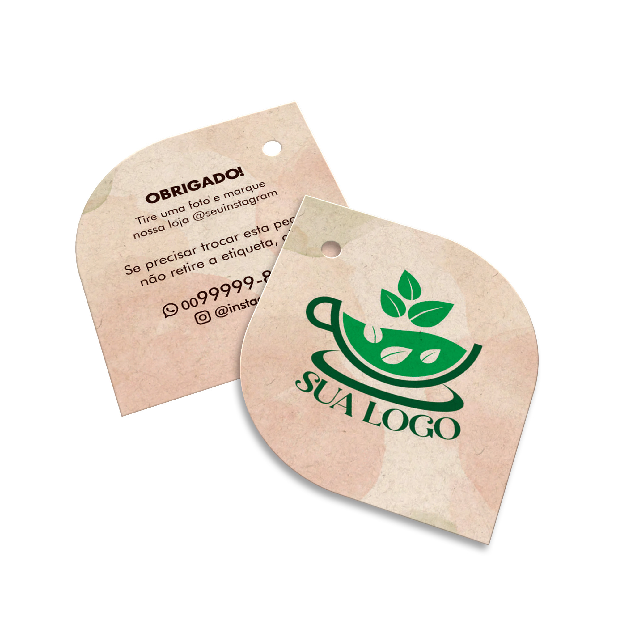 TAGS TAGS ESPECIAIS RECICLATO 240G SEM LAMINAÇÃO E SEM VERNIZ SEM VERNIZ 45X51MM - 4X4 - 100unid - TD44R100