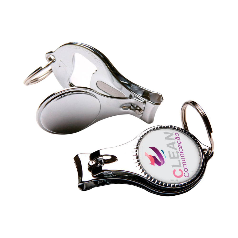 ABRIDORES E CHAVEIROS CHAVEIRO RESINADO METAL CORTADOR DE UNHA