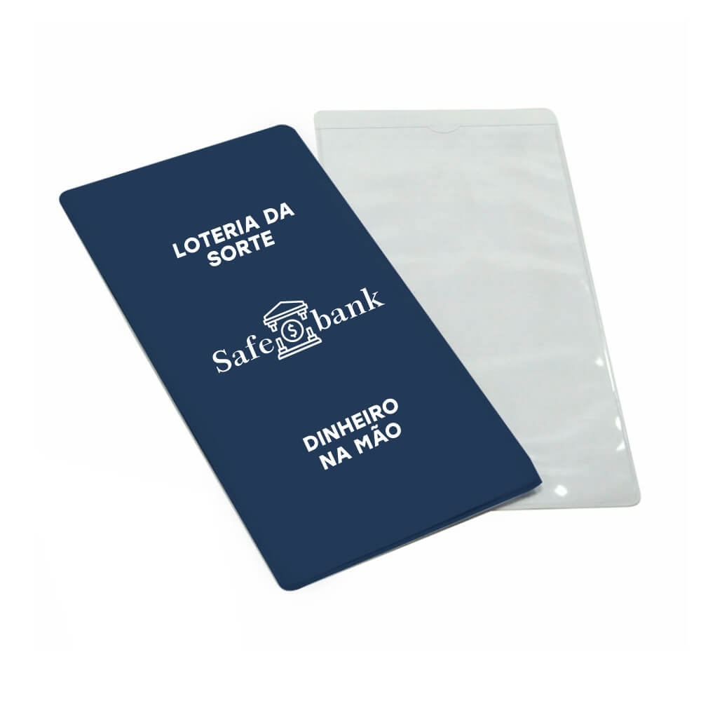 PORTA DOCUMENTOS VOLANTES DE LOTERIA AZUL