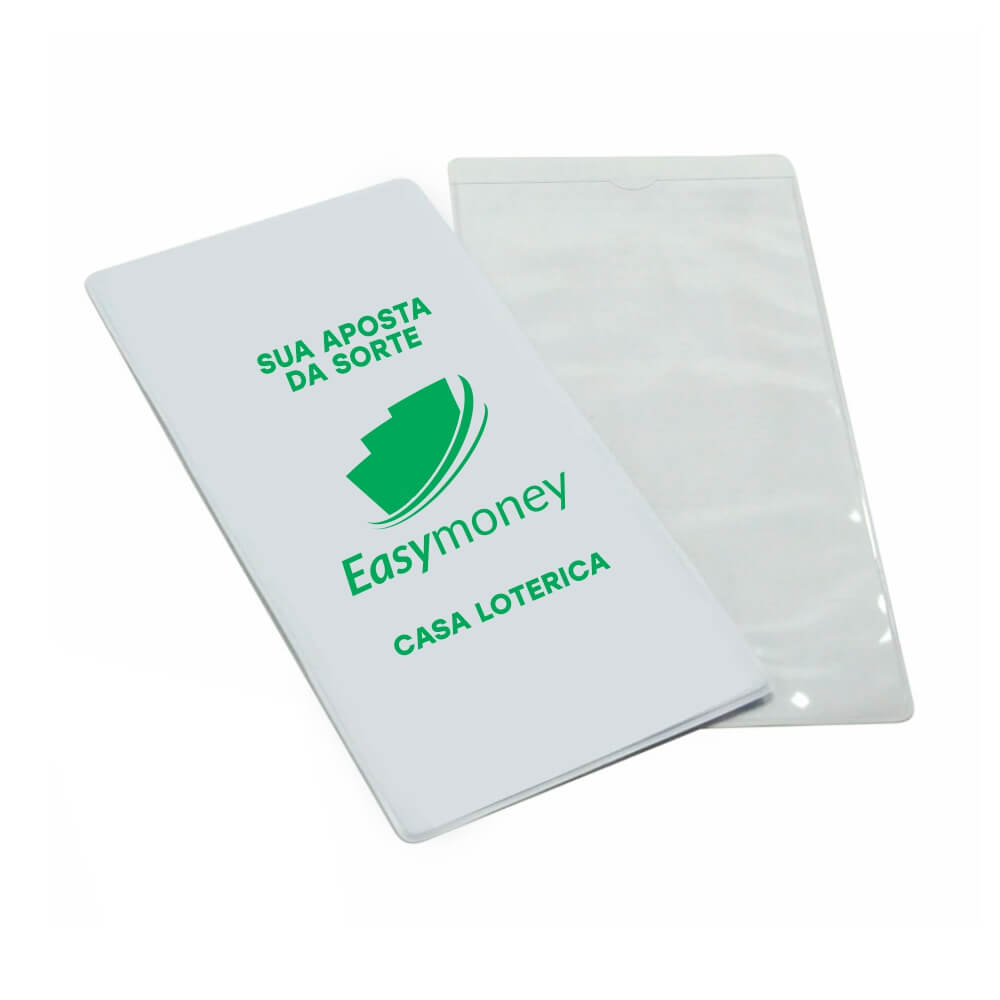 PORTA DOCUMENTOS VOLANTES DE LOTERIA BRANCO