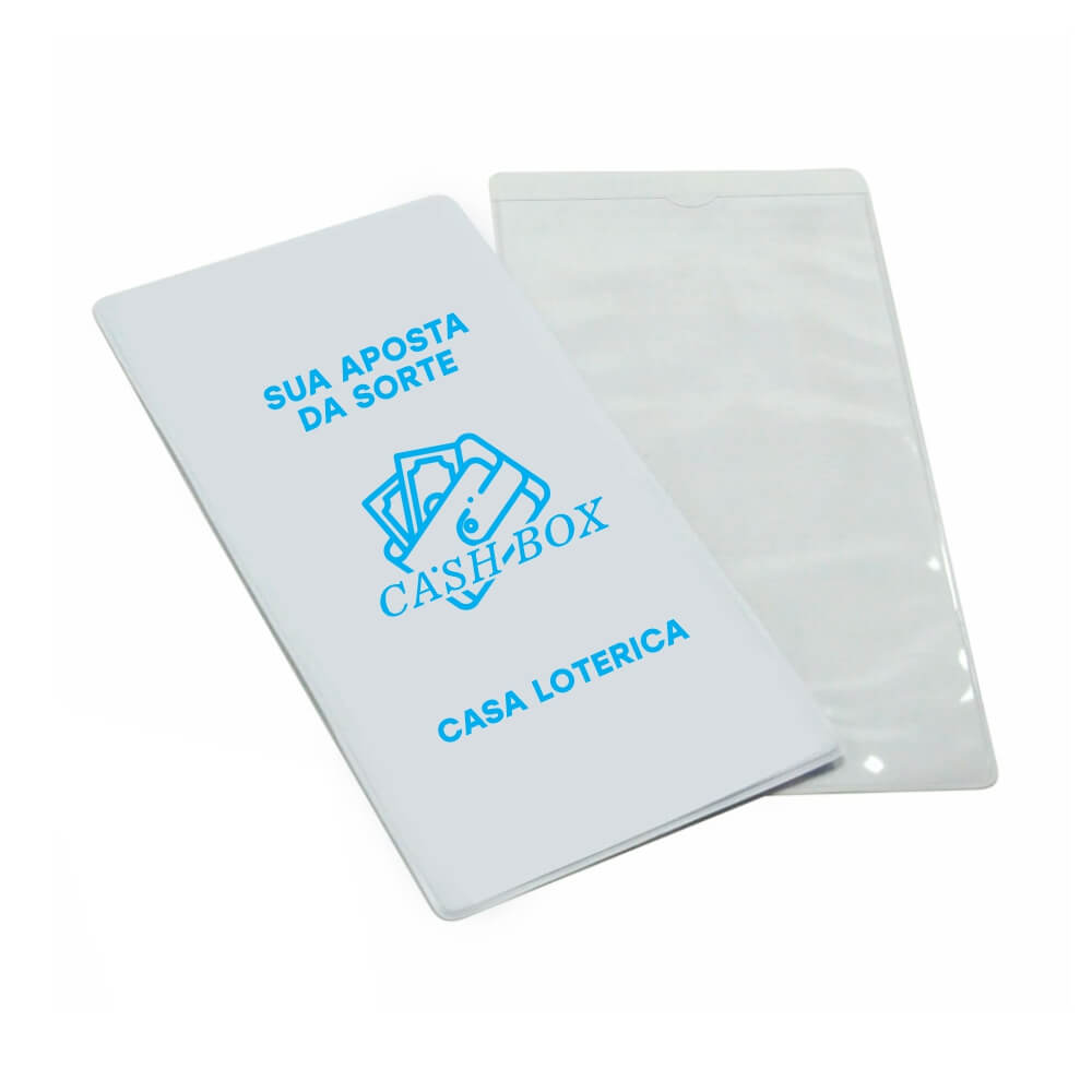 PORTA DOCUMENTOS VOLANTES DE LOTERIA BRANCO