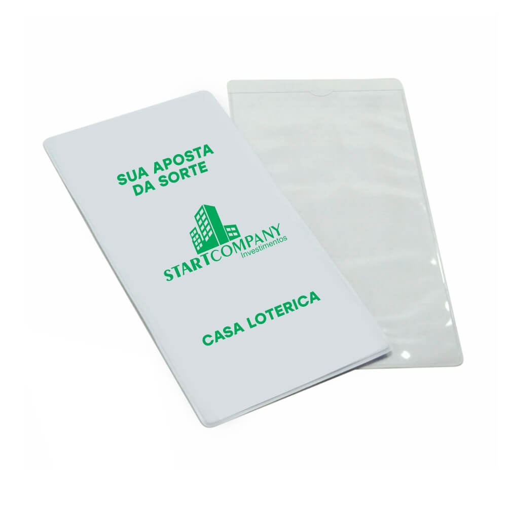 PORTA DOCUMENTOS VOLANTES DE LOTERIA BRANCO