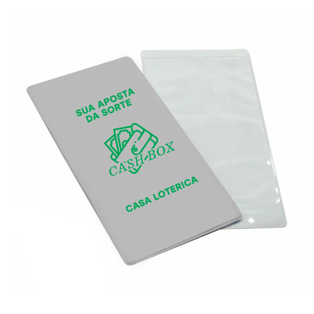PORTA DOCUMENTOS VOLANTES DE LOTERIA CINZA