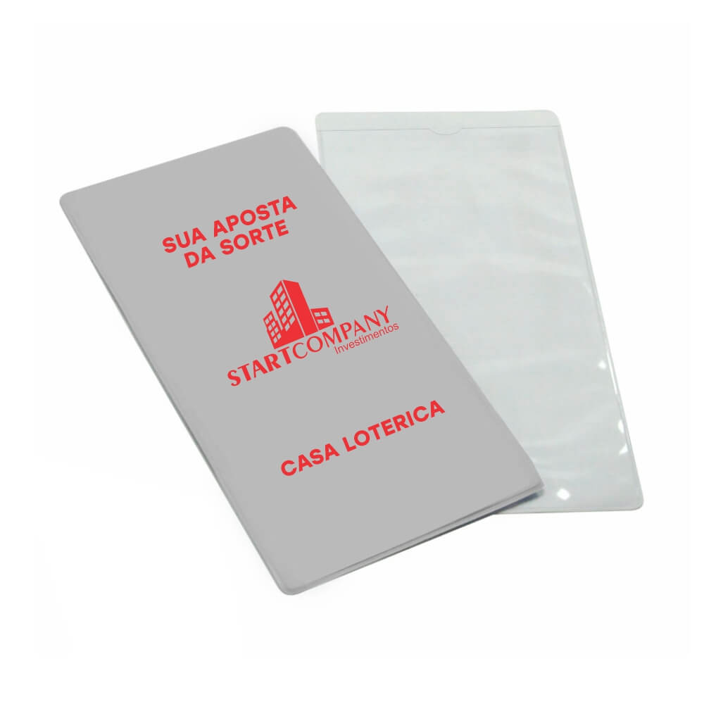 PORTA DOCUMENTOS VOLANTES DE LOTERIA CINZA