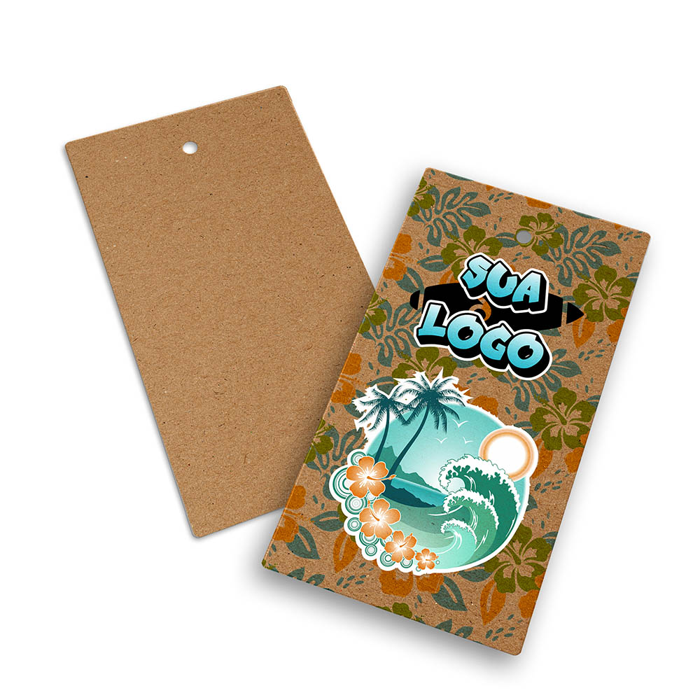 TAGS TAGS PADRÃO FURO KRAFT 250G SEM LAMINAÇÃO E SEM VERNIZ SEM VERNIZ COM TINTA BRANCA 91X51MM