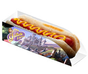 PRODUTOS PARA FESTA EMBALAGEM PARA CACHORRO QUENTE COUCHÊ 250G SEM LAMINAÇÃO E SEM VERNIZ SEM VERNIZ
