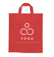 SACOLAS E SACOS SACOLAS PERSONALIZADAS PLÁSTICAS ALÇA FITA 300X450MM VERMELHA