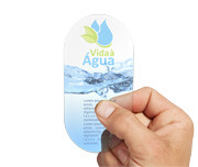 ADESIVOS RÓTULOS FOLHA VINIL TRANSPARENTE COM TINTA BRANCA 50X100MM