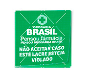 DELIVERY ADESIVO LACRE DE SEGURANÇA ADESIVO PAPEL 80G QUADRADO 45X45MM - 4X0 - 490unid - LSGQ04C