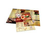 CARDÁPIOS CARDÁPIOS PERSONALIZADOS 4 PÁGINAS COM DOBRA COUCHÊ 250G 300X210MM - 4X4 - 6unid - CC44H5