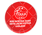 DELIVERY ADESIVO LACRE DE SEGURANÇA ADESIVO PAPEL 80G REDONDO 45X45MM - 4X0 - 280unid - LSGR03C