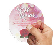 ADESIVOS RÓTULOS FOLHA VINIL TRANSPARENTE COM TINTA BRANCA 90X100MM