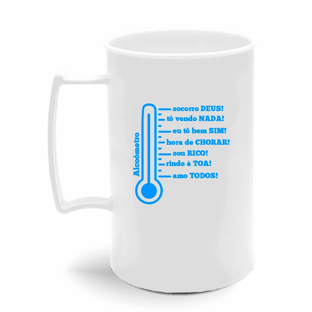 CANECA, COPOS E TAÇAS CANECAS CANECAS PLÁSTICAS CHOPP 300ML IMPRESSÃO 1 COR LEITOSA BRANCA