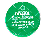 DELIVERY ADESIVO LACRE DE SEGURANÇA ADESIVO PAPEL 80G REDONDO 45X45MM - 4X0 - 490unid - LSGR04C