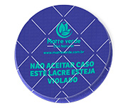 DELIVERY ADESIVO LACRE DE SEGURANÇA ADESIVO PAPEL 80G REDONDO 45X45MM - 4X0 - 1050unid - LSGR05C
