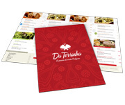CARDÁPIOS CARDÁPIOS PERSONALIZADOS 4 PÁGINAS COM DOBRA COUCHÊ 250G 330X480MM - 4X4 - 24unid - CC34V25