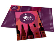 CARDÁPIOS CARDÁPIOS PERSONALIZADOS 4 PÁGINAS COM DOBRA COUCHÊ 250G 330X480MM - 4X4 - 6unid - CC34V5