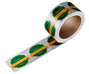RÓTULO BOBINA BOPP METALIZADO 35X45MM