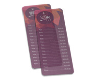 CARDÁPIOS CARDÁPIOS PERSONALIZADOS PVC PVC 0,30MM TRANSLÚCIDO TINTA BRANCA 115X310MM