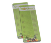 CARDÁPIOS CARDÁPIOS PERSONALIZADOS PVC PVC 0,30MM TRANSLÚCIDO TINTA BRANCA 115X310MM
