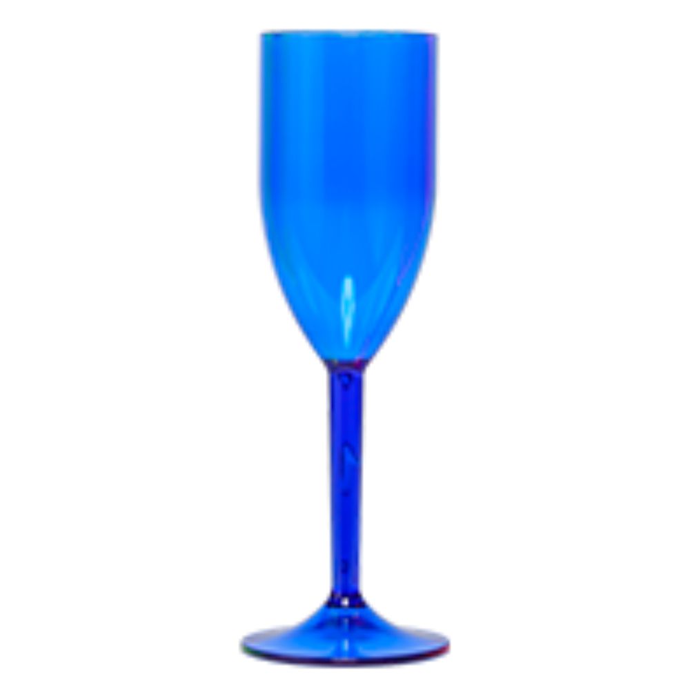 OUTLET EXPRESSIVA SEM PERSONALIZAÇÃO CANECAS E COPOS CANECAS PLASTICAS TAÇA 180ML TRANSPARENTE AZUL