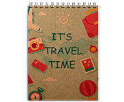 AGENDAS, CADERNOS E APOSTILAS CADERNETA CAPA MALEÁVEL WIRE O MIOLO PERSONALIZADO ABERTURA VERTICAL CAPA KRAFT 250G E MIOLO AP 75G 48 FOLHAS 150X210MM