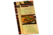 CARDÁPIOS CARDÁPIOS PERSONALIZADOS 4 PÁGINAS COM DOBRA COUCHÊ 300G 210X300MM - 4X4 - 6unid - CC44V5C