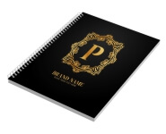 AGENDAS, CADERNOS E APOSTILAS CADERNO IMPRESSÃO DIGITAL CAPA PAPEL PARANÁ 2MM E MIOLO AP 75G MIOLO PADRÃO LAM FOSCA FR E HOTSTAMPING FR 150X210MM 100 FOLHAS - 4X0 - 5unid - CADD2H