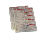 CARDÁPIOS CARDÁPIOS PERSONALIZADOS PVC PVC 0,30MM TRANSLÚCIDO TINTA BRANCA 150X210MM