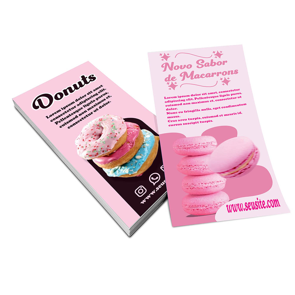 PANFLETOS, FLYERS E FOLHETOS APERGAMINHADO 180G 100X210MM - 4X4 - 250unid - P15441MAC1