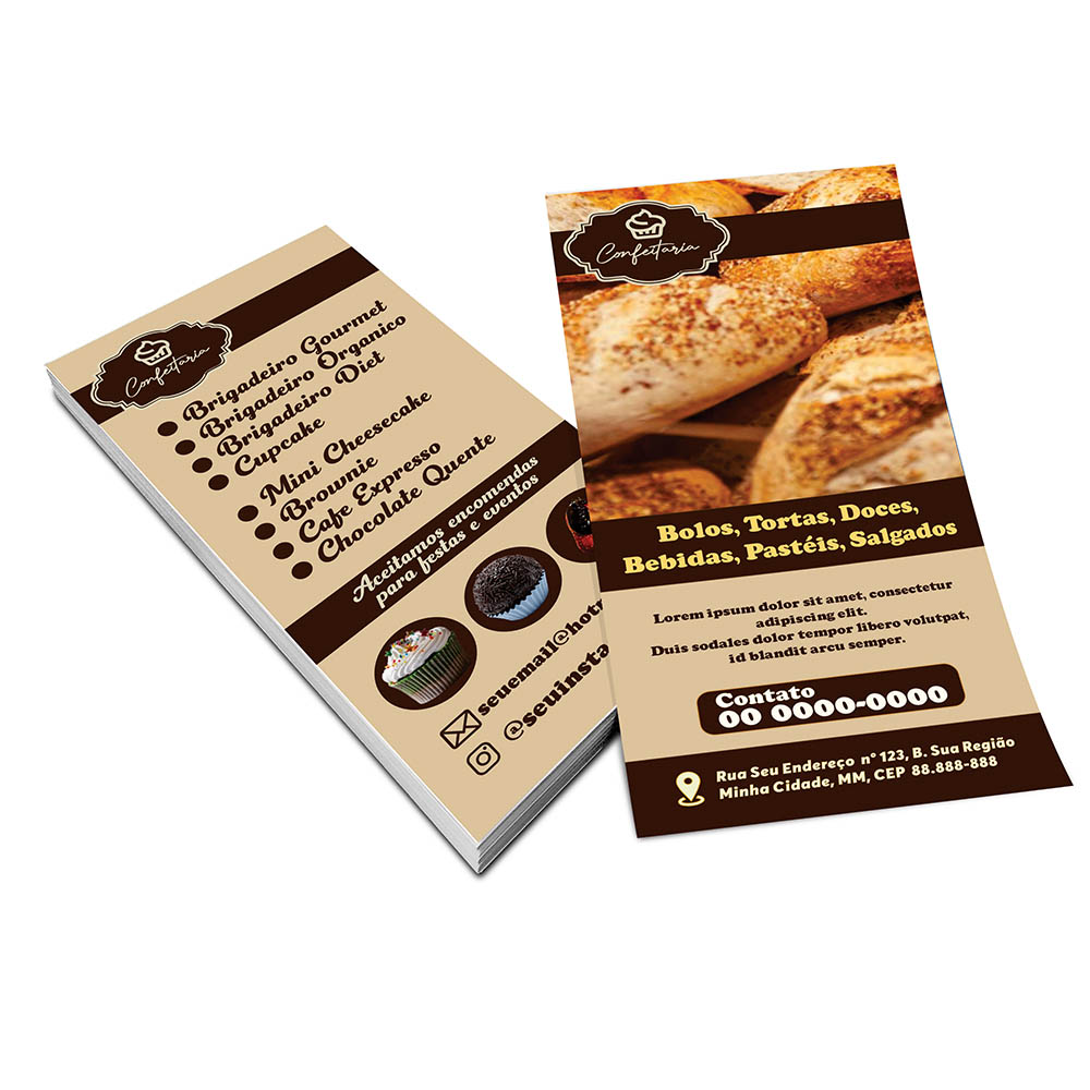 PANFLETOS, FLYERS E FOLHETOS APERGAMINHADO 180G 100X210MM - 4X4 - 1000unid - P15441MC1C