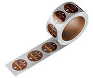 RÓTULO BOBINA BOPP METALIZADO 65X65MM