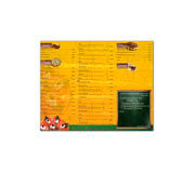 CARDÁPIOS CARDÁPIOS PERSONALIZADOS PVC PVC 0,30MM TRANSLÚCIDO TINTA BRANCA 300X420MM